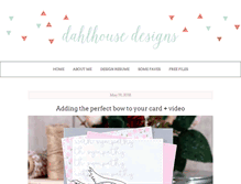 Tablet Screenshot of dahlhouse-designs.com